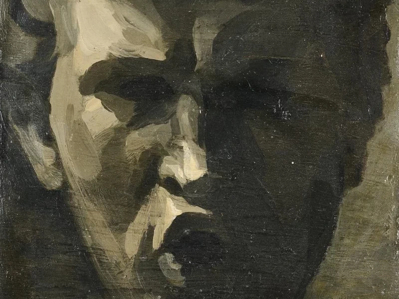 1886-René Beeh - Autoritratto